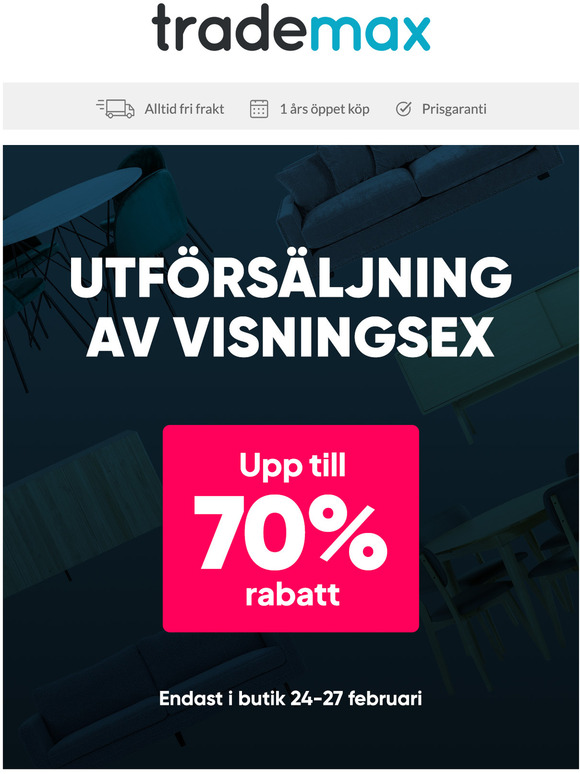 Stor utfrsljning i ALLA butiker - start imorgon!