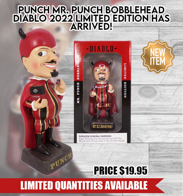 Gotham Cigars Mr. Punch Bobblehead Diablo 2022 Limited Edition Has