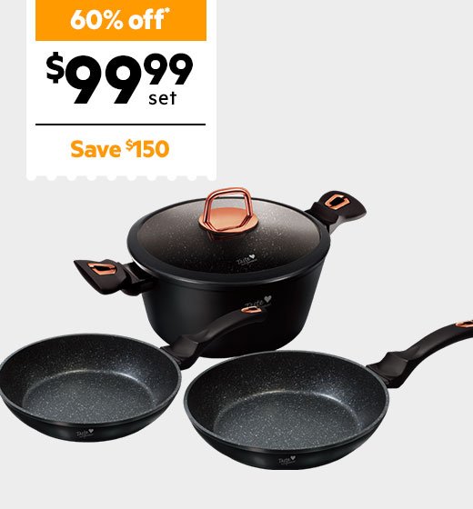 Taste the Difference Black Rose 4pc Cookset