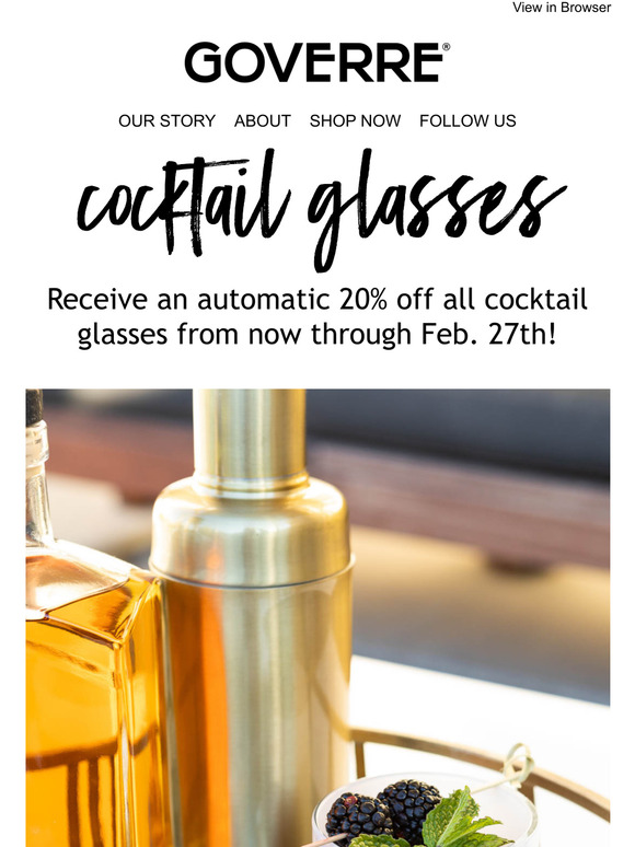 Yummy Cocktails in a Classy Glass