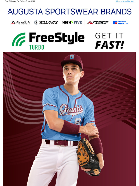 Augusta Sportswear Custom Looks Fast with FreeStyle Turbo Milled