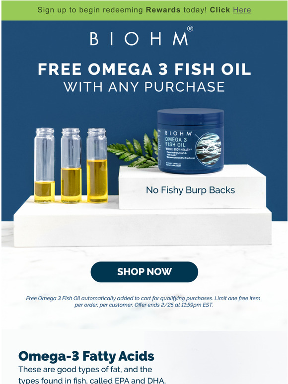 BIOHM Health How Omega 3's can support your gut Milled