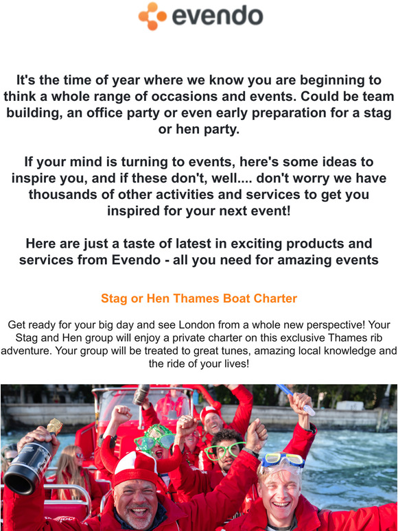 Latest in event inspiration from Evendo