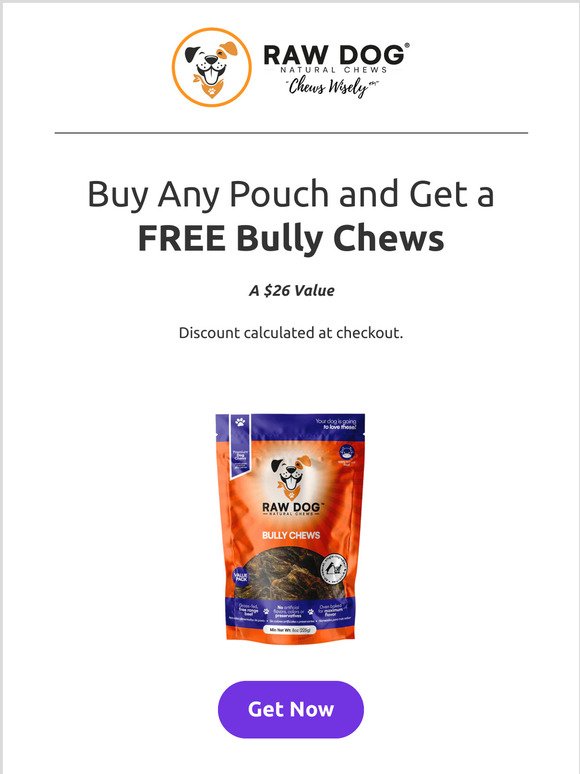 FREE Bully Chews Offer