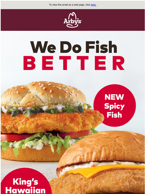 Arby's Catch a better, bigger fish sandwich at Arbys. Milled