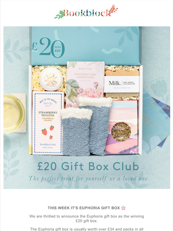 20 Gift Box Club is here!  We're feeling Euphoric...