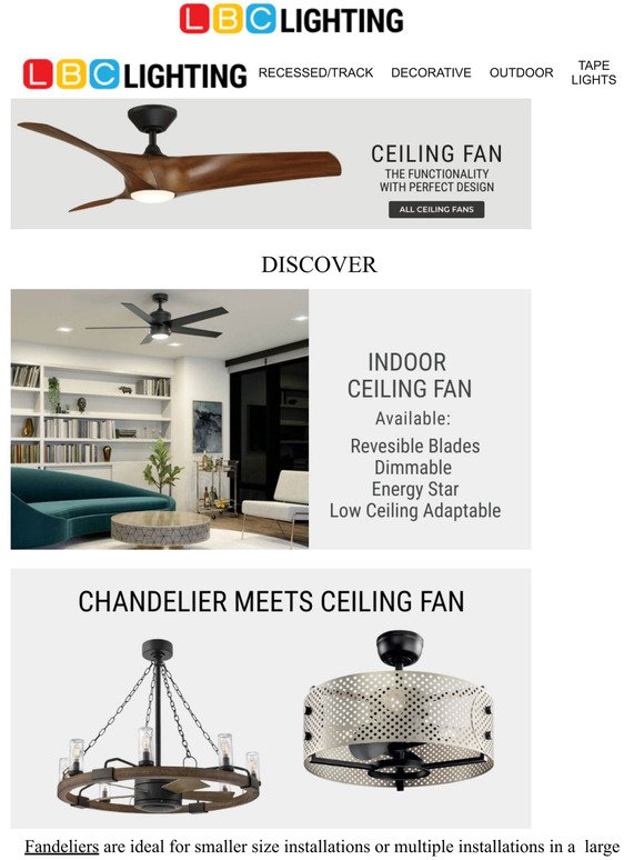 Ceiling Fan Selections For Spring 2022