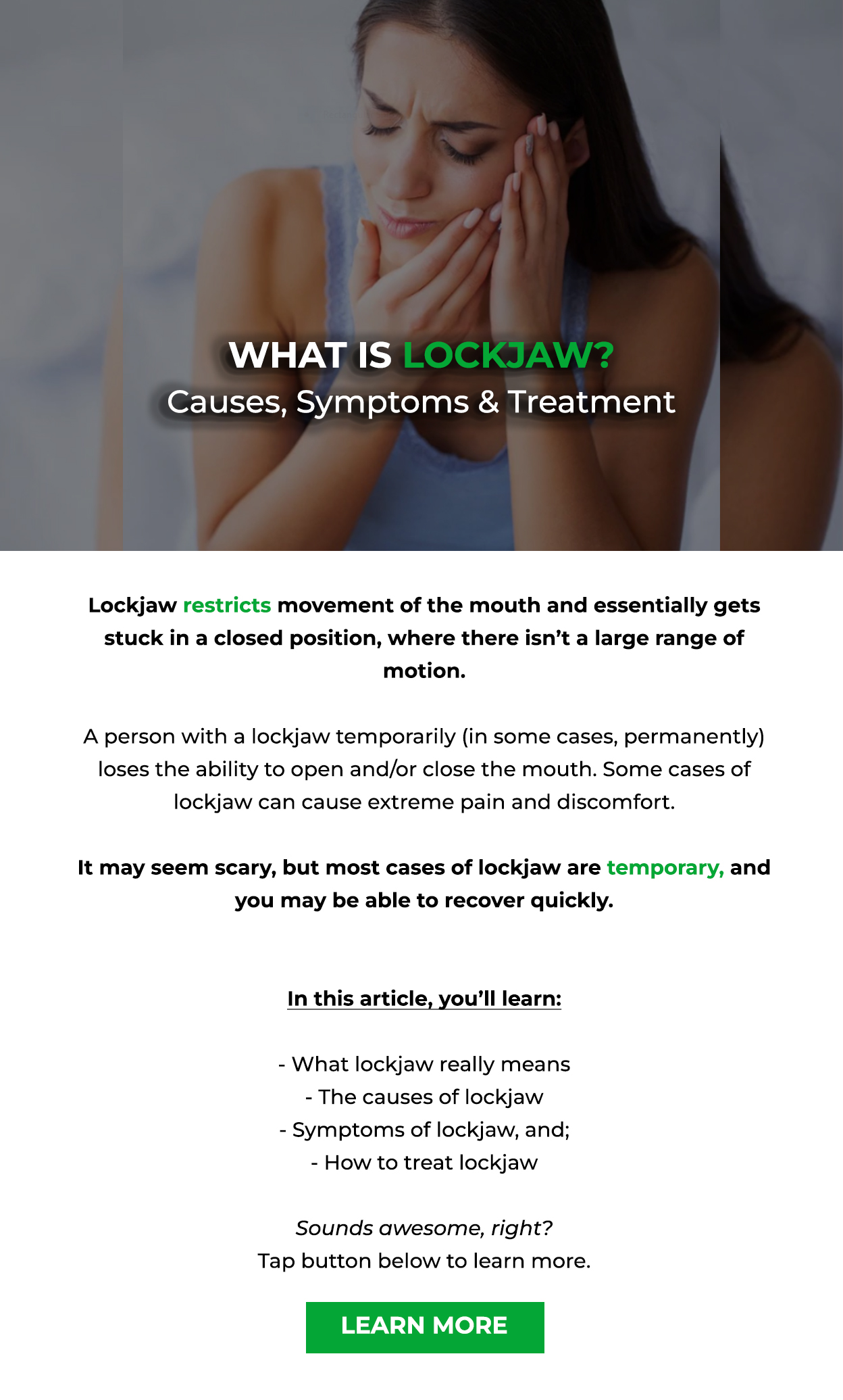 Jawzrsize What is Lockjaw? (Causes, Symptoms & Treatment) Milled
