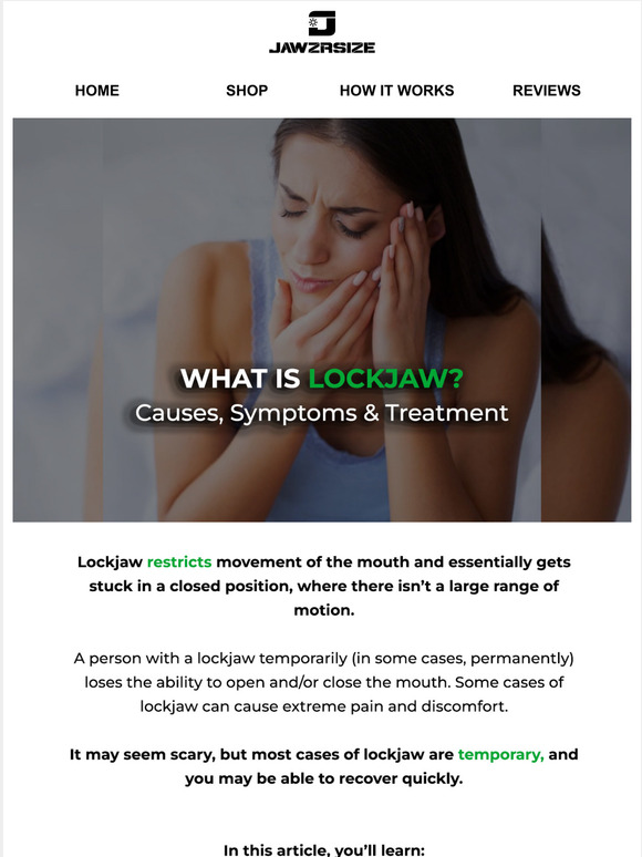 Jawzrsize What is Lockjaw? (Causes, Symptoms & Treatment) Milled