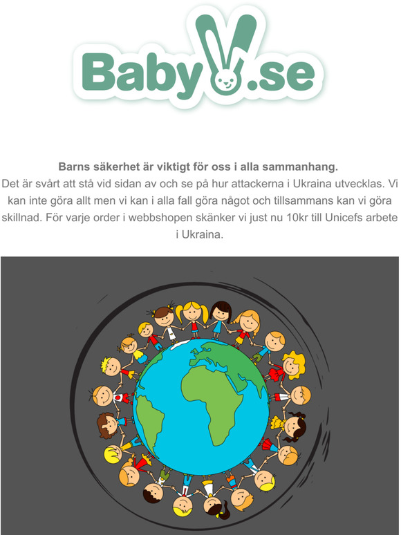 10 kr till Unicef fr varje order i webbshopen