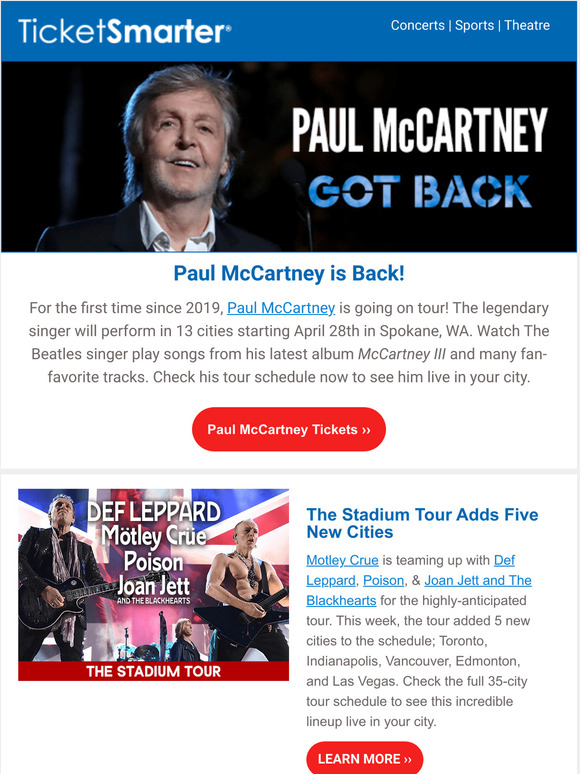Paul McCartney Announces 2022 Tour