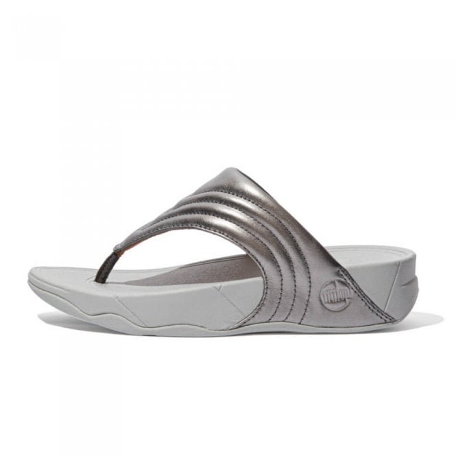 FitFlop Walkstar™ Toe Post Sandals in Pewter
