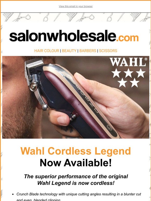 Wahl Cordless Legend Clipper Now Available 