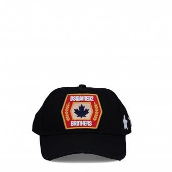 Black Brothers In Arms Patch Baseball Cap