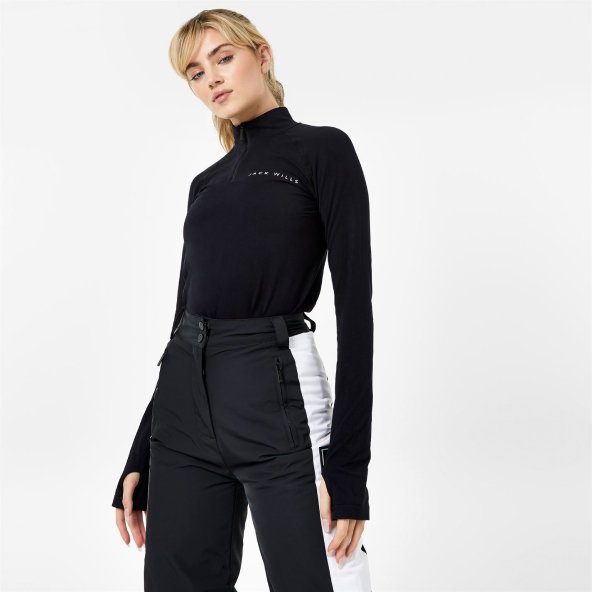 Base Layer Zip Up Ski Top