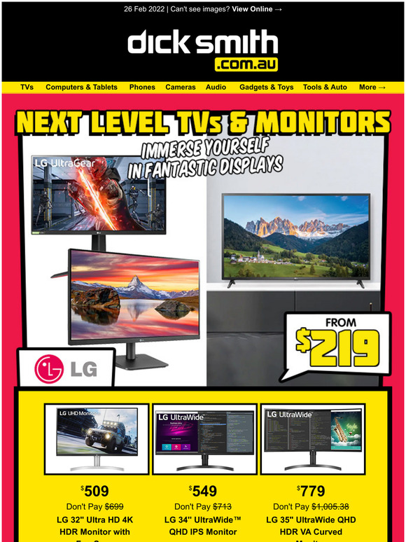 LG Monitors from $219 | AirPods up to 34% OFF*