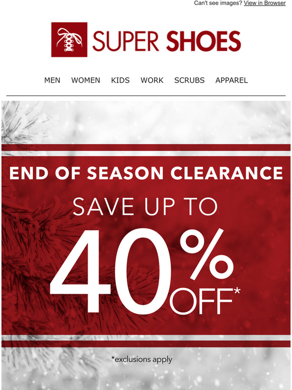 super shoes clearance