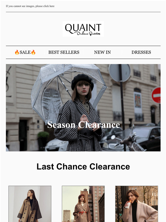 Last Chance Clearance Up to 70% OFF 25% off order over $500!!!  CODE: VD25