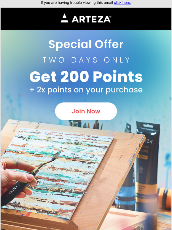 Arteza® Art Supplies Email Newsletters Shop Sales, Discounts, and