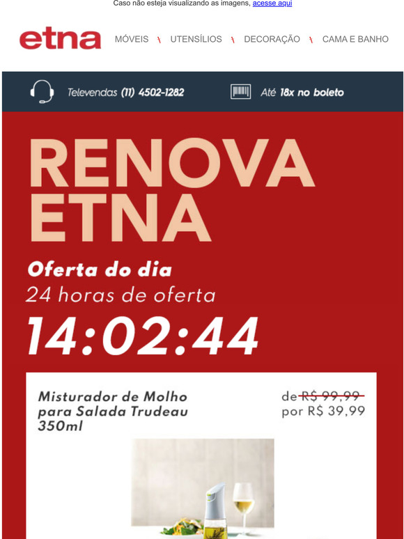 Oferta do dia: Trudeau com 60% de desconto