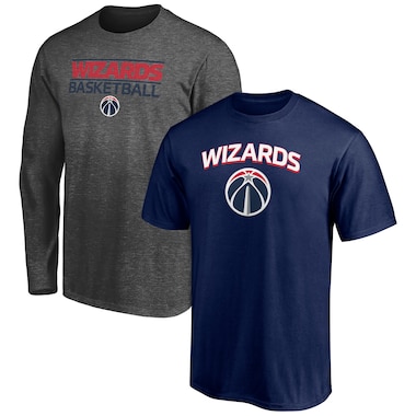 Men's Fanatics Branded Navy/Heathered Charcoal Washington Wizards T-Shirt Combo Set