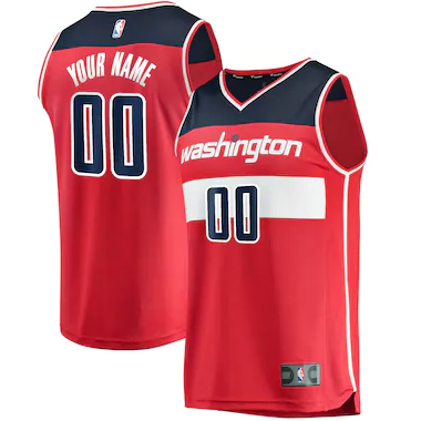 Youth Fanatics Branded Red Washington Wizards Fast Break Custom Replica Jersey - Icon Edition