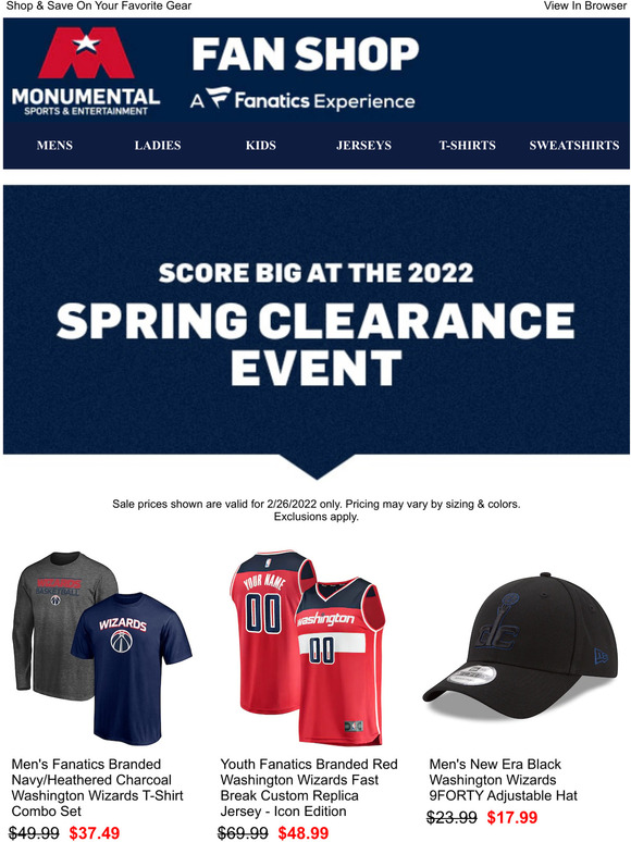 Spring Clearance Starts NOW