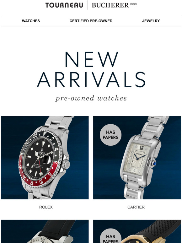 Tourneau: Shop Over 100 Pre-Owned New Arrivals | Milled