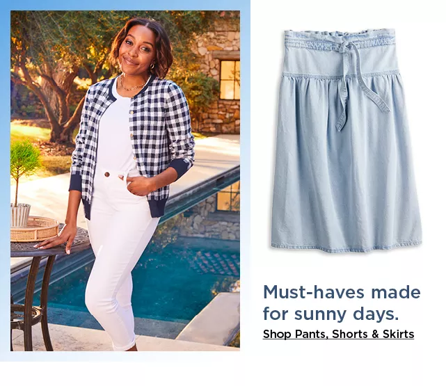shop draper james RSVP pants, shorts and skirts for women