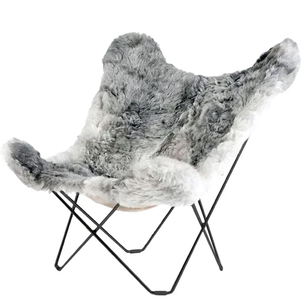 Iceland Mariposa BF Chair, Shorn Grey/Black