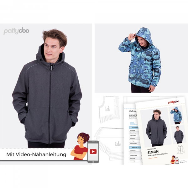 pattydoo Softshelljacke Simon Papierschnittmuster