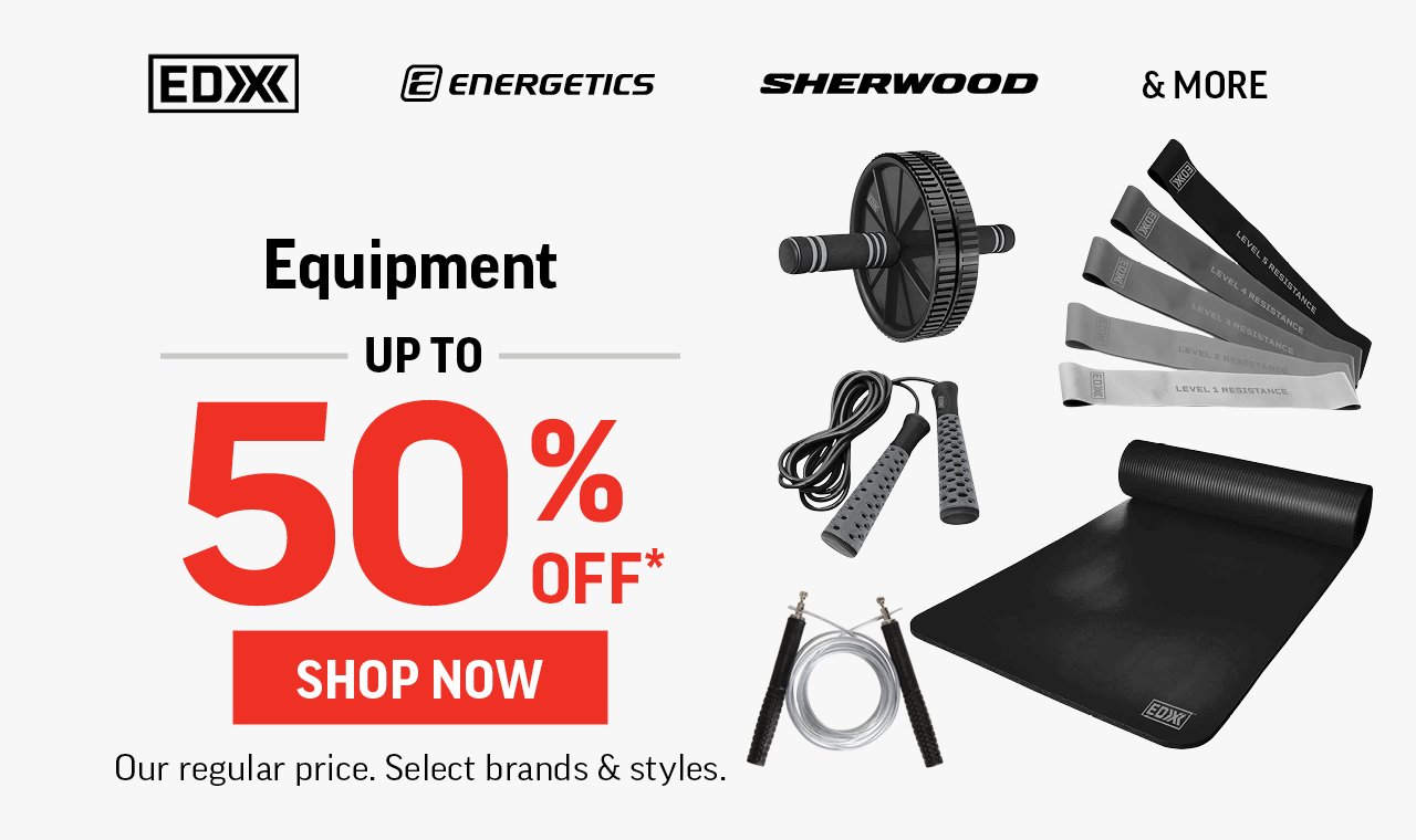 EQUIPMENT UP TO 50% OFF