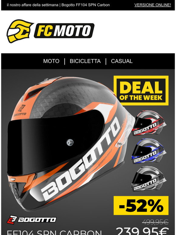 Fc-Moto It: OFFERTA DELLA SETTIMANA | Bogotto FF104 SPN Carbon | Milled