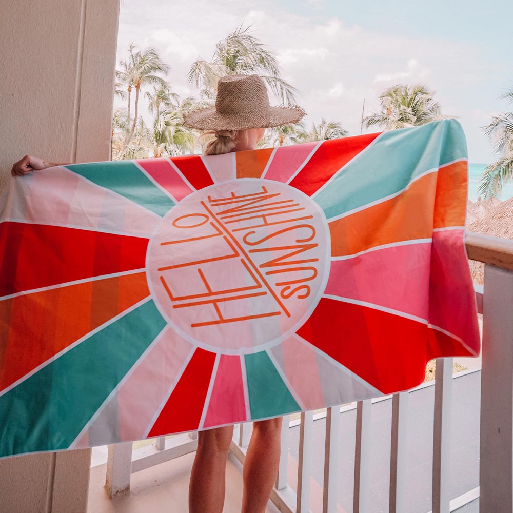 Image of Hello Sunshine Quick Dry Beach Towels