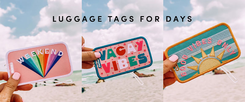 luggage tags for your trip