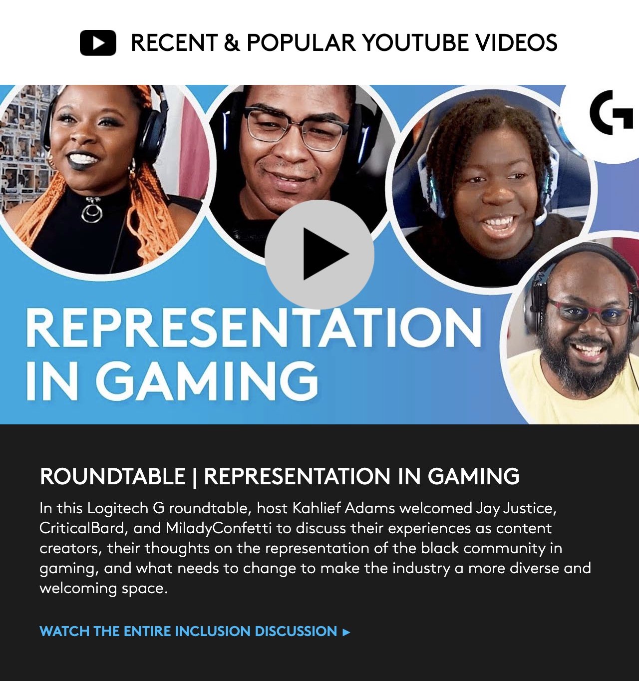 Representation In Gaming