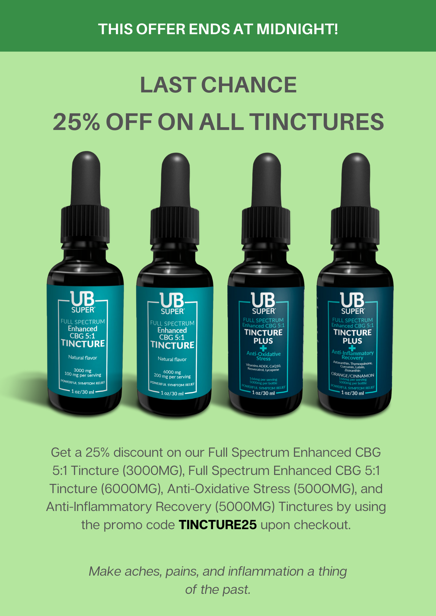 UB Super: Last chance to enjoy a 25% discount on all UB Super tinctures ...