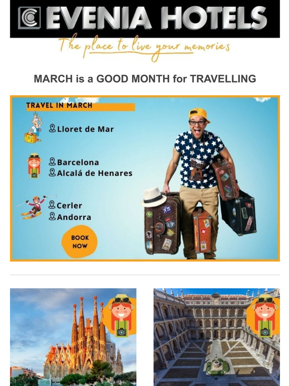  March is a good month for travelling