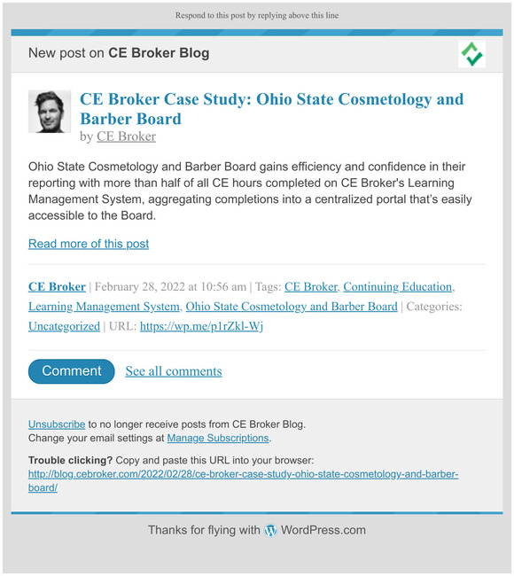 [New post] CE Broker Case Study: Ohio State Cosmetology and Barber Board