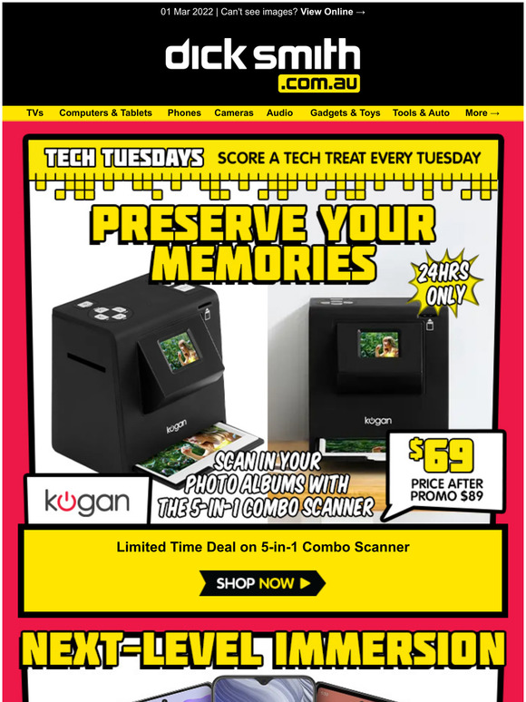 Tech Tuesday: 5-in-1 Combo Scanner $69 - 24HRS ONLY!