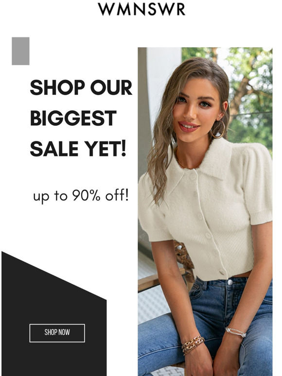 SHOP OUR BIGGEST SALE YET!