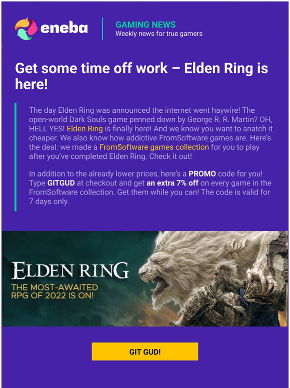 Eneba ES Elden Ring & FromSoftware Collection! Milled