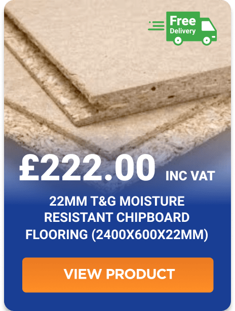 22mm T&G Moisture Resistant Chipboard Flooring (2400x600x22mm), 10