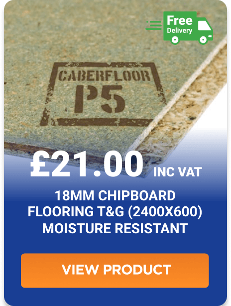 18mm Chipboard Flooring T&G (2400x600) Moisture Resistant