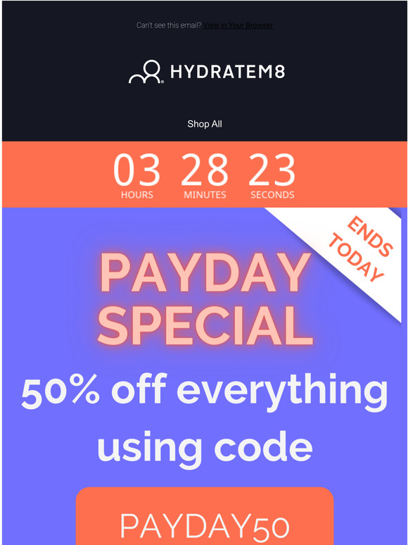 50% OFF Ends TONIGHT