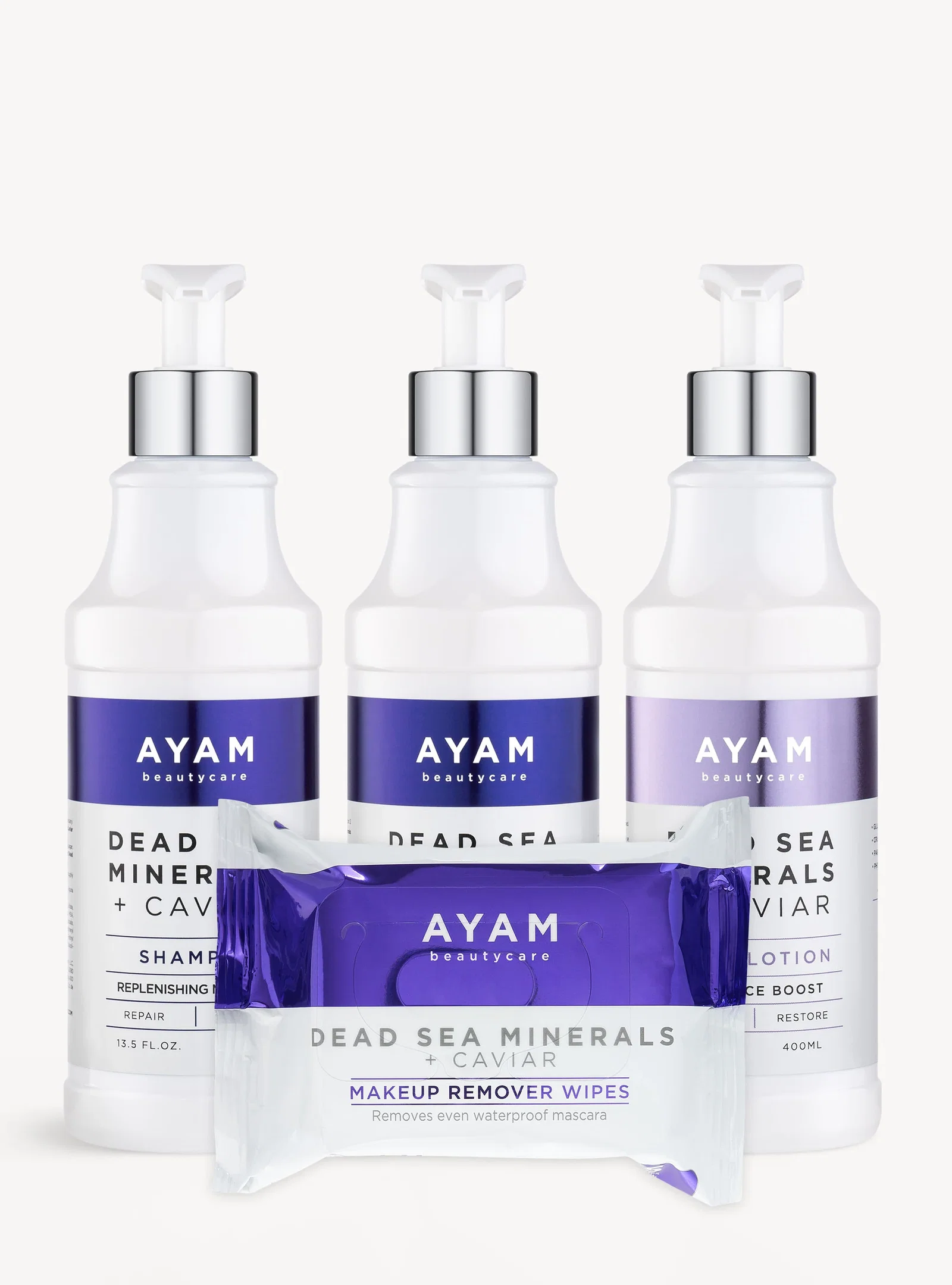 Image of Caviar Hair & Body Collection & Caviar Wipes - Full Set