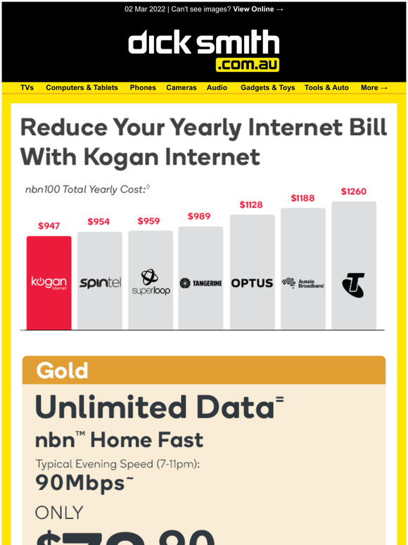 Cut Down on Your Yearly Internet Bill with Kogan Internet