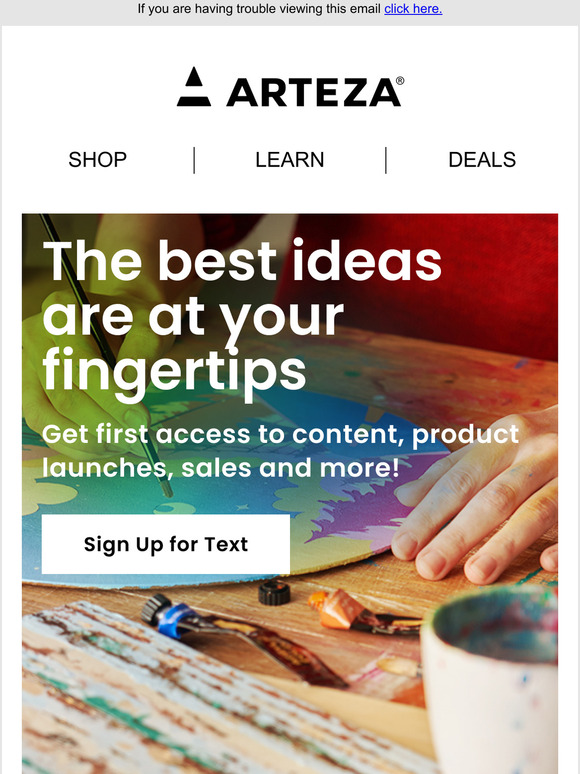 Arteza® Art Supplies Email Newsletters Shop Sales, Discounts, and