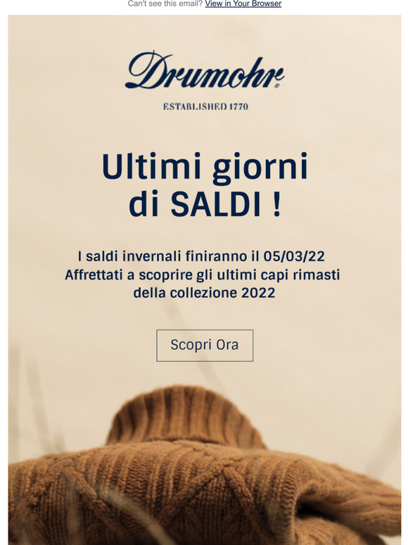 Ultimi Giorni di SALDI