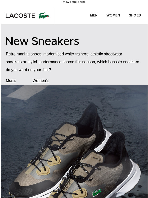 lacoste trainers outlet